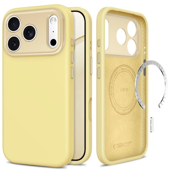 Tech-Protect Uniq MagSafe CC Apple iPhone 17 Pro Max / 18 Pro Max Mellow Yellow