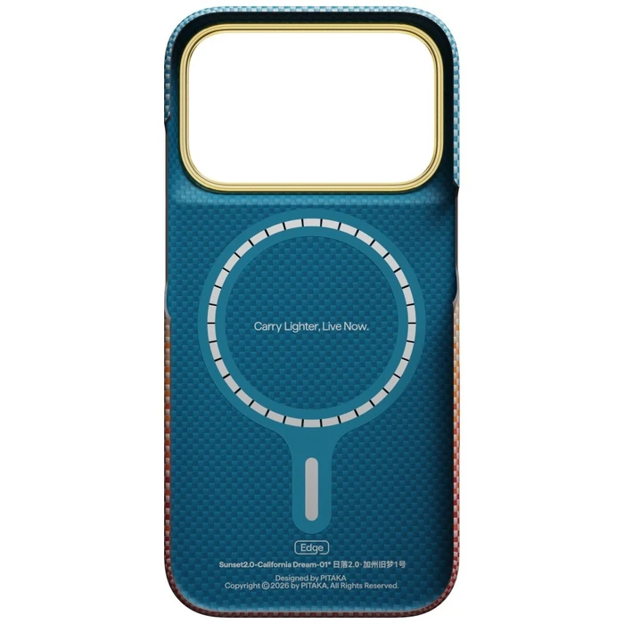 PITAKA Edge Case California Dream 02 Apple iPhone 17 Pro sunset