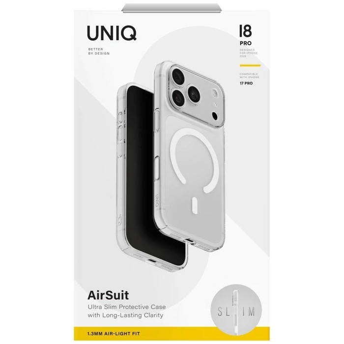 UNIQ Hybrid Apple iPhone 18 Pro / 17 Pro Maglick Charging Airsuit clear
