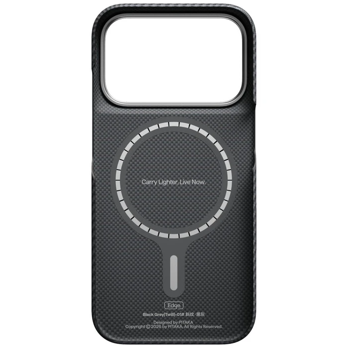 PITAKA Edge Case Apple iPhone 18 Pro / 17 Pro black gray