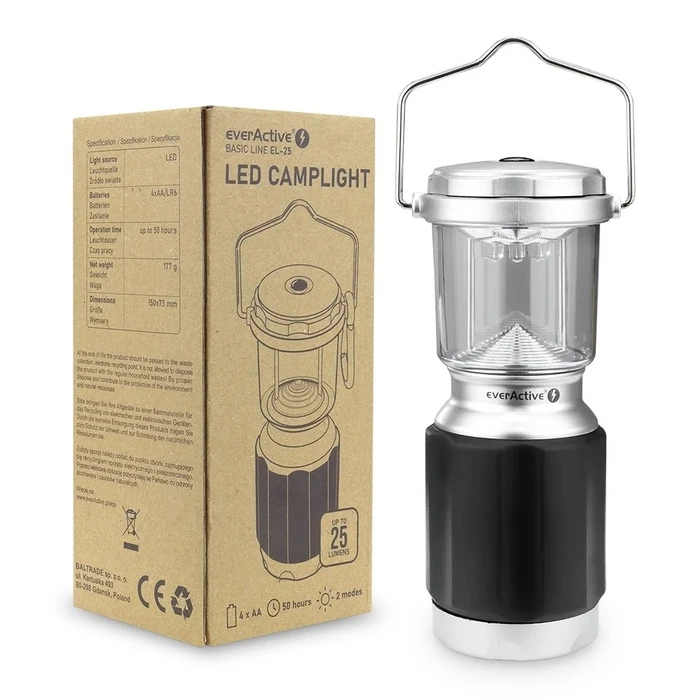 Φανάρι Everactive Camping Basic Line El-25 Black