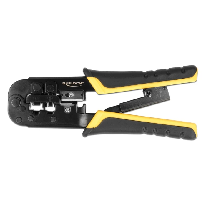 Delock Εργαλείο Πτύχωσης Με Απογυμνωτή Καλωδίων Rj45/12/11 90520, 8+6p