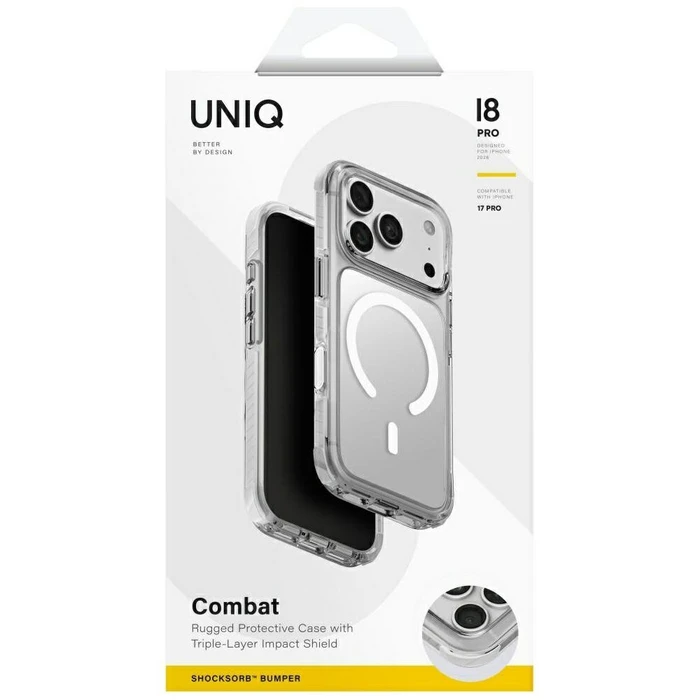 UNIQ Combat Apple iPhone 18 Pro / 17 Pro Magclick Charging white