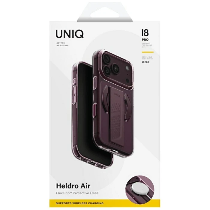 UNIQ Heldro Air Apple iPhone 18 Pro / 17 Pro Magclick Charging burgundy