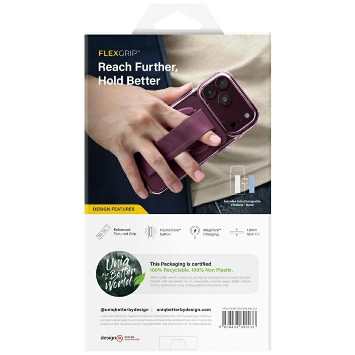 UNIQ Heldro Air Apple iPhone 18 Pro / 17 Pro Magclick Charging clear
