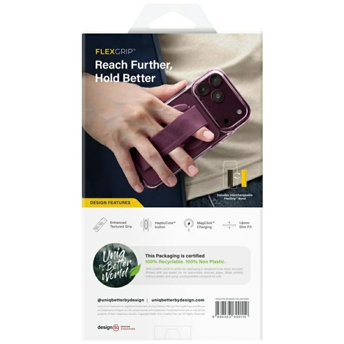 UNIQ Heldro Air Apple iPhone 18 Pro / 17 Pro Magclick Charging tinted smoke
