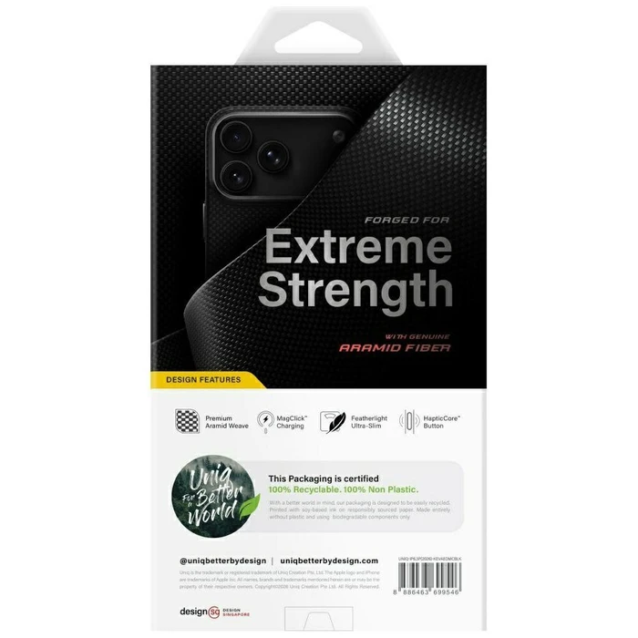 UNIQ Keva EDGE Apple iPhone 18 Pro / 17 Pro Magclick Charging black