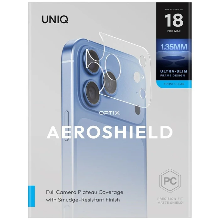 UNIQ Optix Aeroshield Camera Module Protector Apple iPhone 18 Pro Max clear