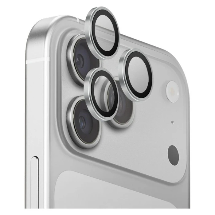 UNIQ Optix Aluguard (DX2) Camera Lens Protector Apple iPhone 18 Pro / iPhone 18 Pro Max silver with applicator