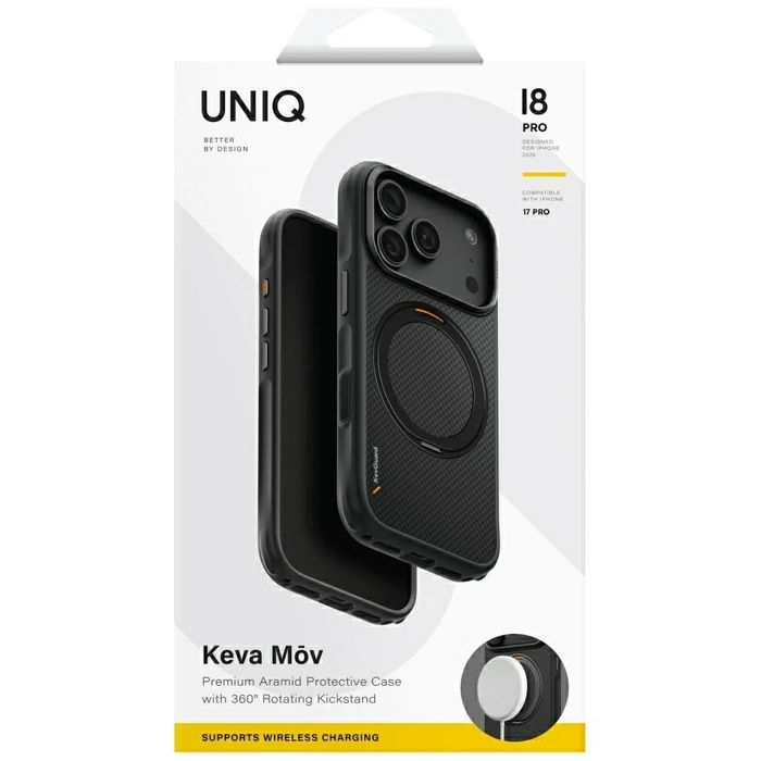 UNIQ Keva Mov Apple iPhone 18 Pro / iPhone 17 Pro Magclick Charging black