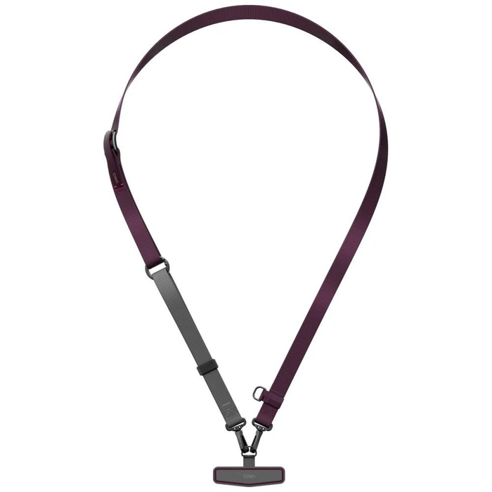 UNIQ Vista 2in1 Universal phone lanyard burgundy grey