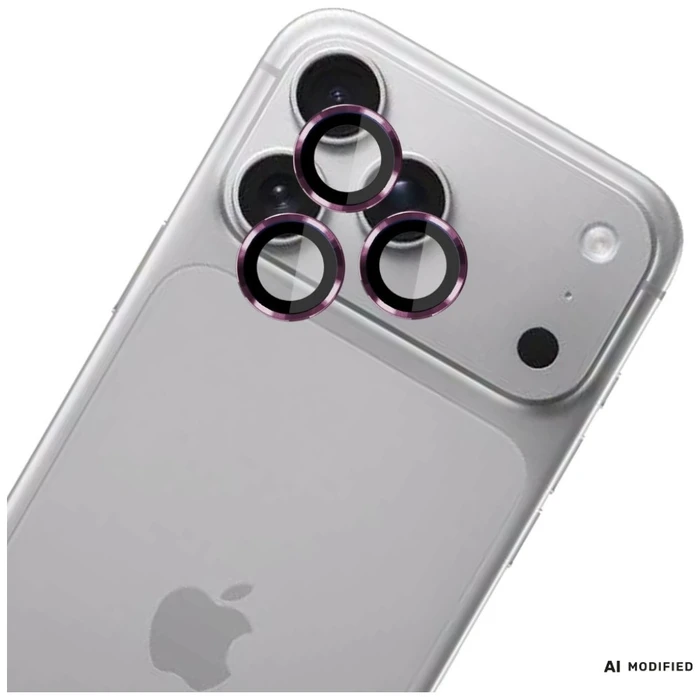3MK Lens Protection Pro Apple iPhone 18 Pro / 18 Pro Max burgundy