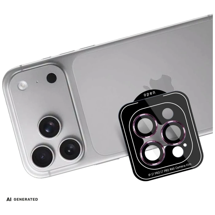 3MK Lens Protection Pro Apple iPhone 18 Pro / 18 Pro Max burgundy