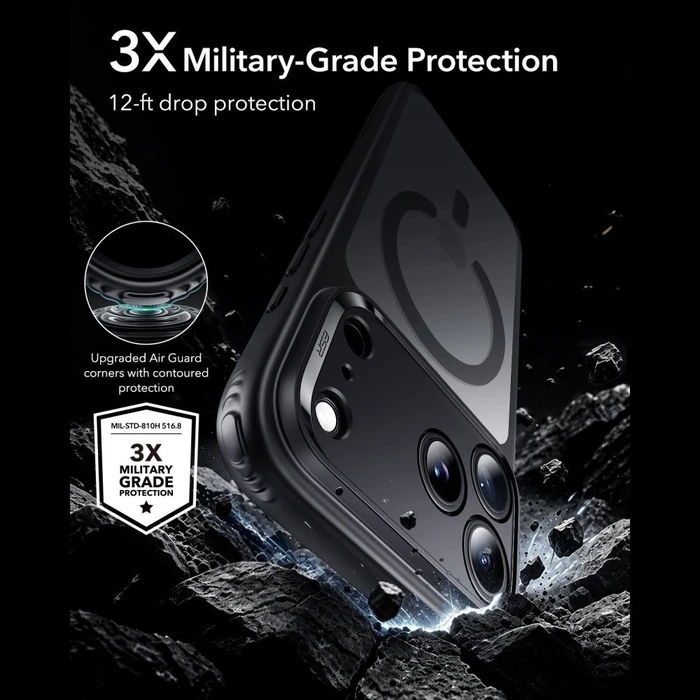 ESR Classic Hybrid MagSafe Apple iPhone 17 Pro / 18 Pro Frosted Black