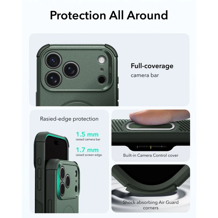 ESR Cyber Tough MagSafe Apple iPhone 17 Pro Max / 18 Pro Max Green