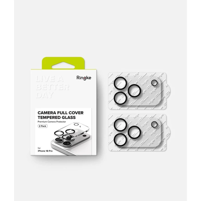 Ringke Camera Full Cover Apple iPhone 18 Pro Black [2 PACK]