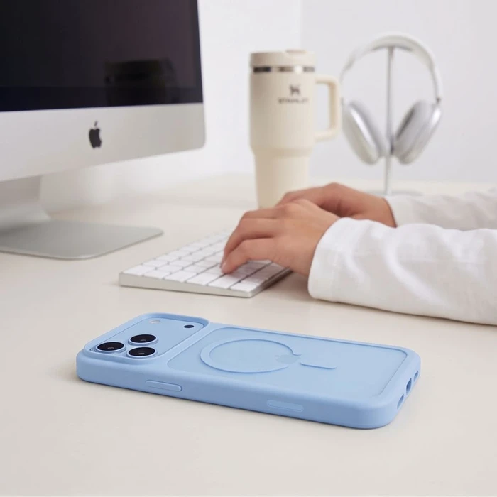 Tech-Protect Magmat MagSafe CC Apple iPhone 17 Pro / 18 Pro Matte Light Blue
