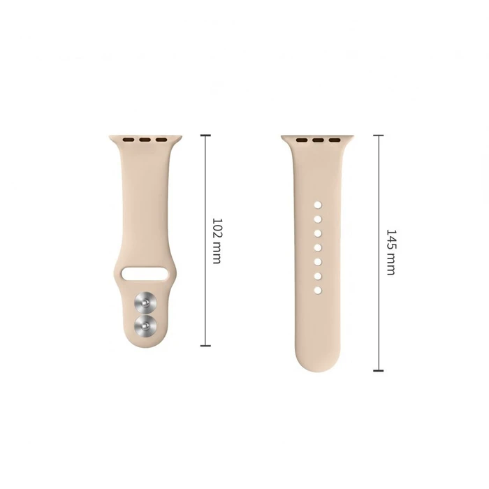 Tech-Protect Silicone Band Apple Watch 8 / 9 / 10 / 11 / 12 / SE / Ultra 44/45/46/49 mm Walnut