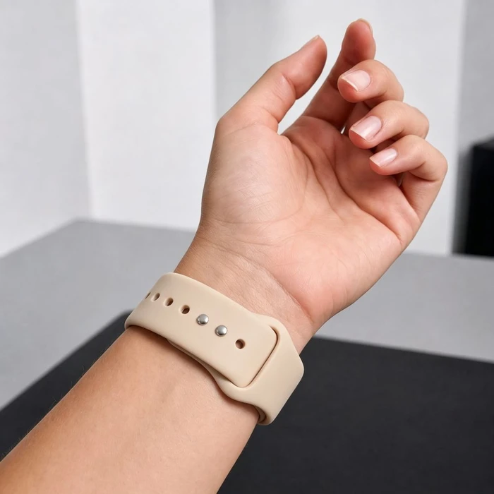Tech-Protect Silicone Band Apple Watch 8 / 9 / 10 / 11 / 12 / SE / Ultra 44/45/46/49 mm Walnut