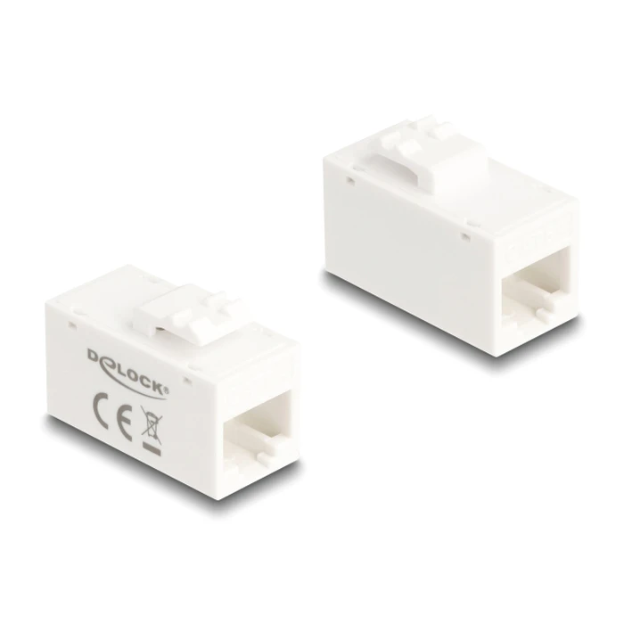 Keystone Module Delock Rj45 90639, Θηλυκό Σε Θηλυκό, Cat 6A Utp, Λευκό