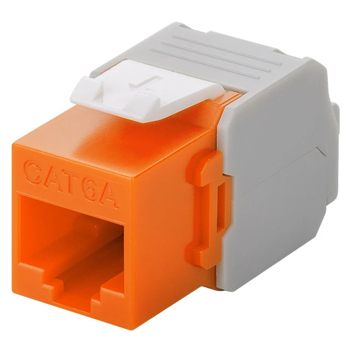 Αξεσουάρ Δικτύου Goobay Keystone module RJ45 CAT 6A 90690, UTP, πορτοκαλί