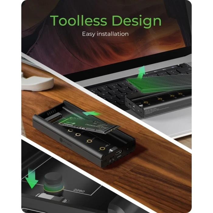 Θήκη για Σκληρό Δίσκο Icy Box IB-1917M-C32 NVMe USB 3.2 Gen 2x2