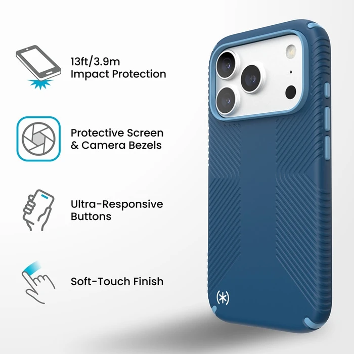 Speck Presidio2 Grip MagSafe Apple iPhone 18 Pro / 17 Pro (Deep Sea)