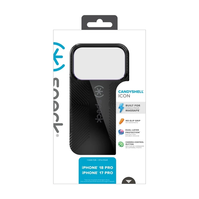 Speck Candyshell Icon MagSafe Apple iPhone 18 Pro / 17 Pro (Black Licorice)