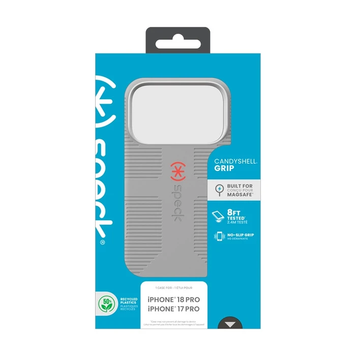Speck Candyshell Grip MagSafe Apple iPhone 18 Pro / 17 Pro (Overcast Grey)