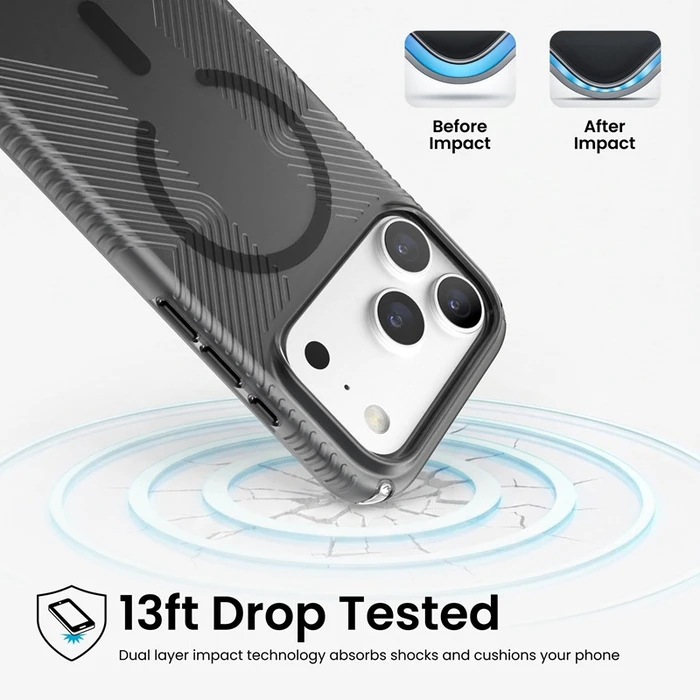 Speck Presidio Lux Grip MagSafe Apple iPhone 18 Pro / 17 Pro (Obsidian)