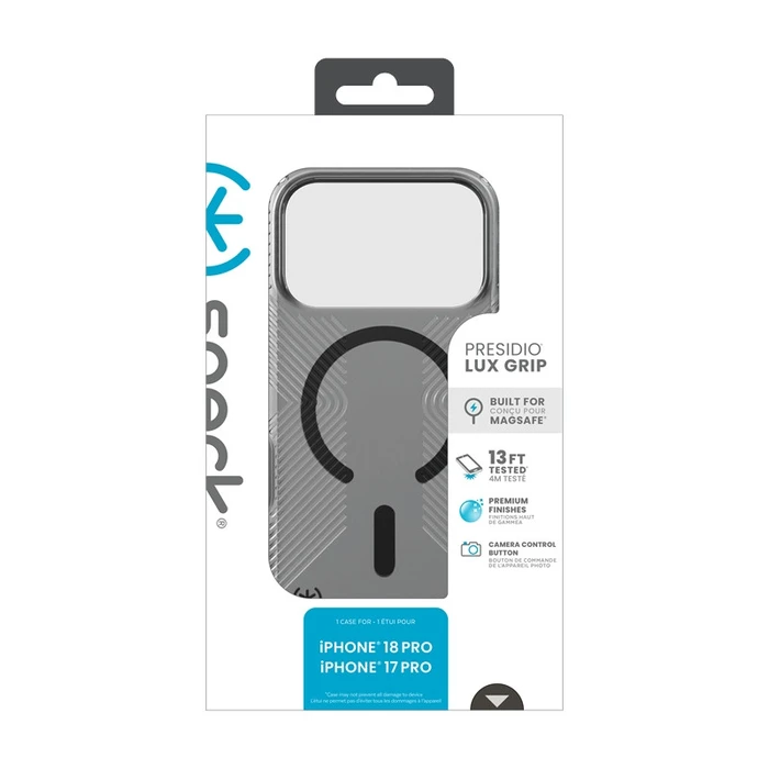 Speck Presidio Lux Grip MagSafe Apple iPhone 18 Pro / 17 Pro (Obsidian)