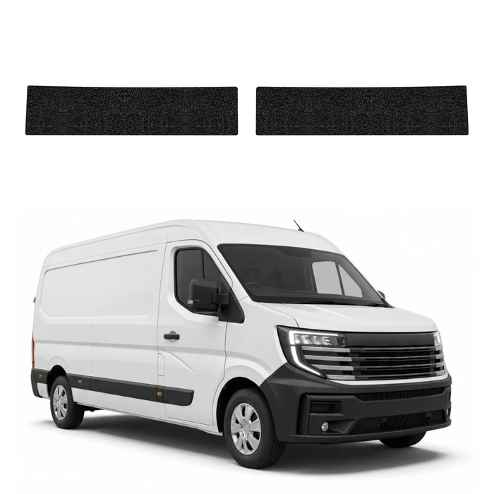 GrizzGlass HeavyDuty Black Door Sill Protective Film Nissan Interstar 3 (2024-2026) [2in1]