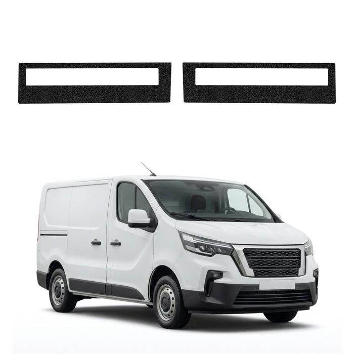 GrizzGlass HeavyDuty Black Door Sill Protective Film Nissan Primastar 2 Facelift (2021-2026) [2in1]