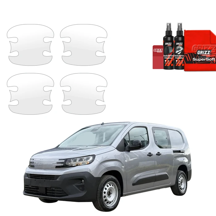 GrizzGlass BodyShield Door Handle Protective Film Peugeot Partner (2018-2026) [4in1]