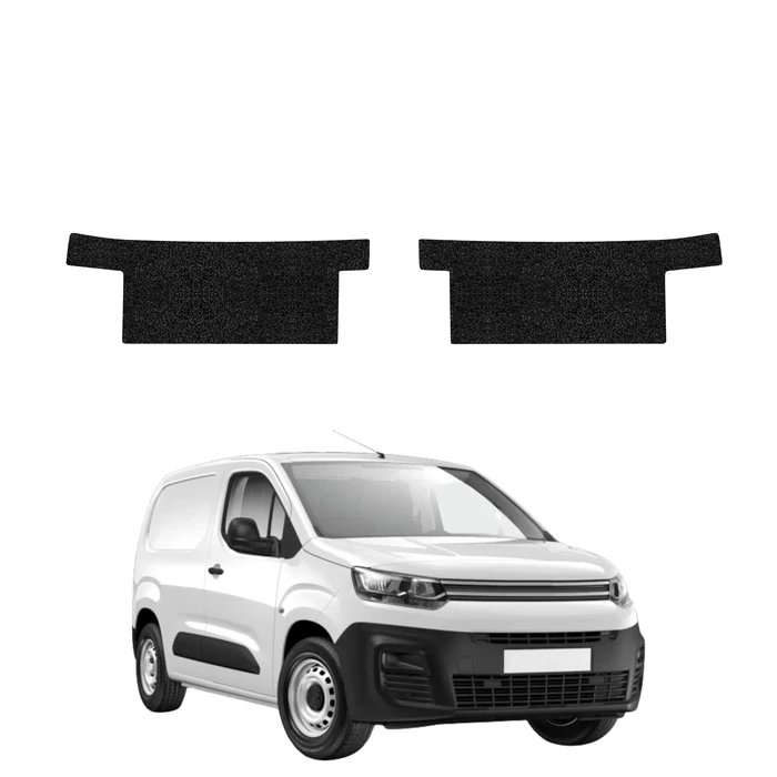 GrizzGlass HeavyDuty Black Front Door Sill Without Notch Protective Film Citroen Berlingo VAN (2018-2026) [2in1]