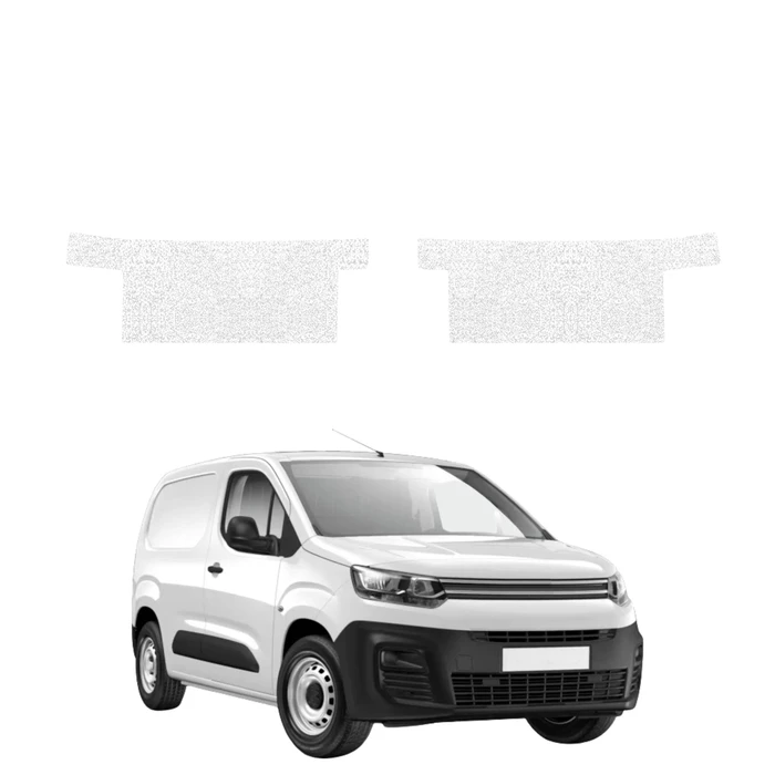 GrizzGlass HeavyDuty White Front Door Sill Without Notch Protective Film Citroen Berlingo VAN (2018-2026) [2in1]