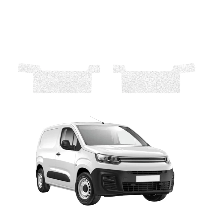 GrizzGlass HeavyDuty White Front Door Sill Protective Film Citroen Berlingo VAN (2018-2026) [2in1]