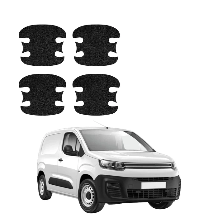 GrizzGlass HeavyDuty Black Door Handle Protective Film Citroen Berlingo VAN (2018-2026) [4in1]