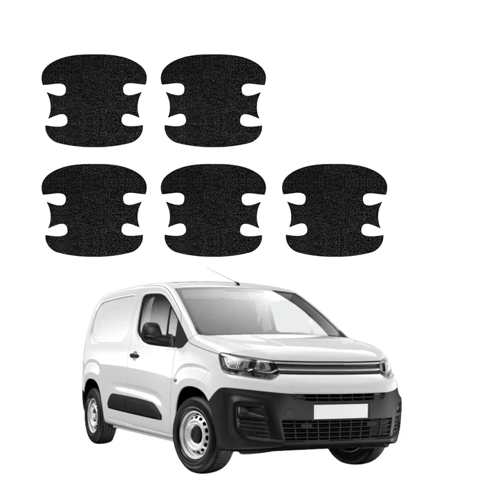 GrizzGlass HeavyDuty Black Door Handle Protective Film Citroen Berlingo VAN (2018-2026) [5in1]
