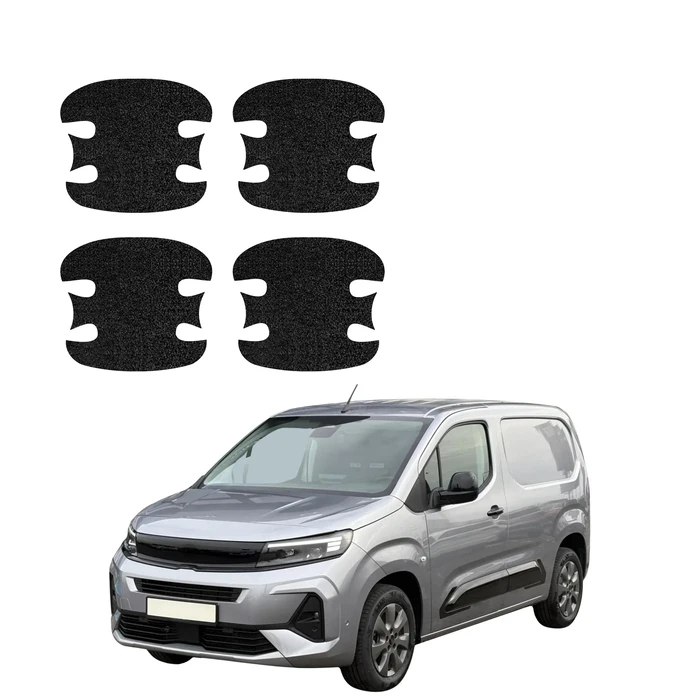 GrizzGlass HeavyDuty Black Door Handle Protective Film Opel Combo Cargo (2018-2026) [4in1]