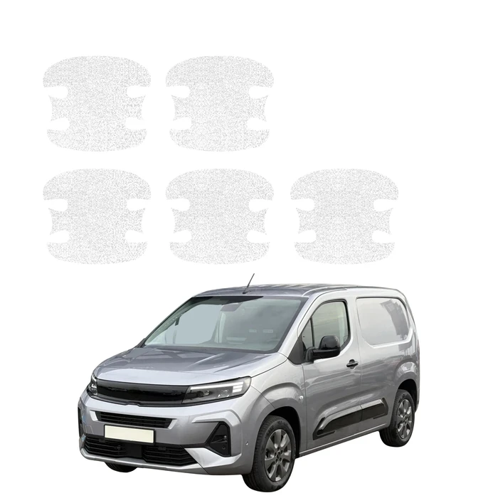 GrizzGlass HeavyDuty White Door Handle Protective Film Opel Combo Cargo (2018-2026) [5in1]