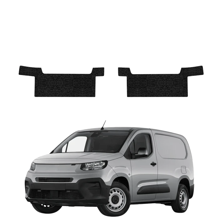 GrizzGlass HeavyDuty Black Front Door Sill Protective Film Fiat Doblo Cargo (2018-2026) [2in1]