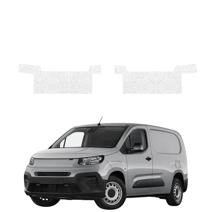 GrizzGlass HeavyDuty White Front Door Sill Protective Film Fiat Doblo Cargo (2018-2026) [2in1]