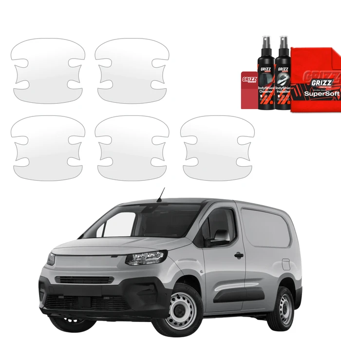 GrizzGlass BodyShield Door Handle Protective Film Fiat Doblo Cargo (2018-2026) [5in1]