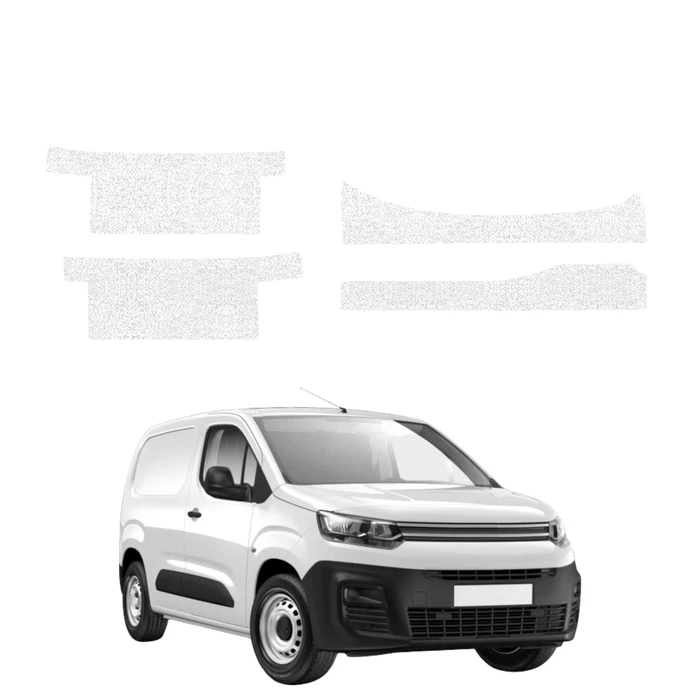 GrizzGlass HeavyDuty White Door Sill Protective Film Citroen Berlingo VAN (2018-2026) [4in1]