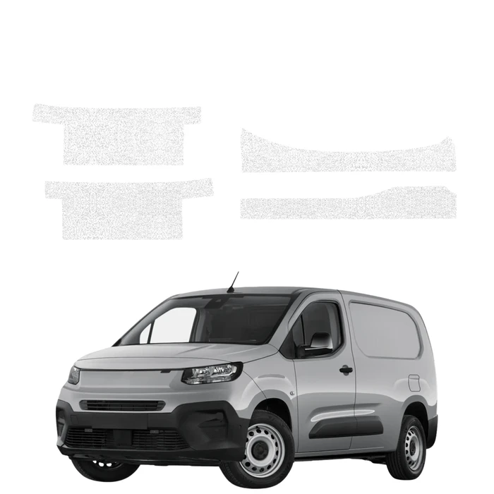 GrizzGlass HeavyDuty White Door Sill Protective Film Fiat Doblo Cargo (2018-2026) [4in1]