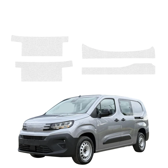 GrizzGlass HeavyDuty Clear Door Sill Protective Film Peugeot Partner (2018-2026) [4in1]