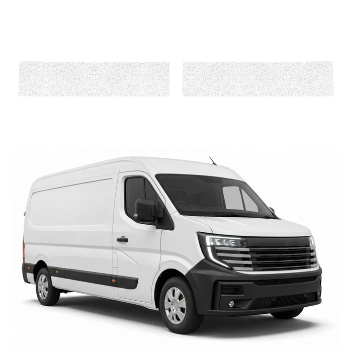 GrizzGlass HeavyDuty White Door Sill Protective Film Nissan Interstar-e 3 (2024-2026) [2in1]
