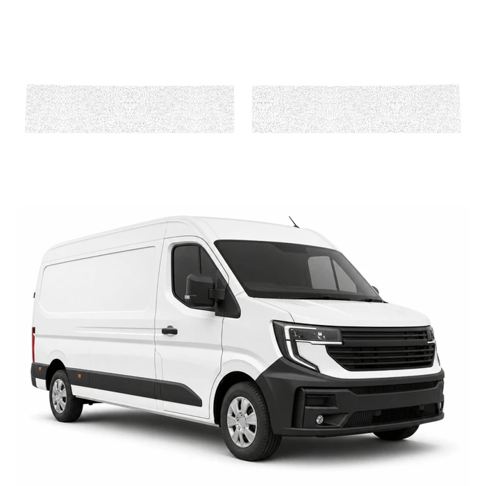 GrizzGlass HeavyDuty White Door Sill Protective Film Renault Master 4 E-Tech (2024-2026) [2in1]