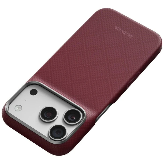 PITAKA Edge Case Argyle MagSafe Apple iPhone 18 Pro / 17 Pro burgundy
